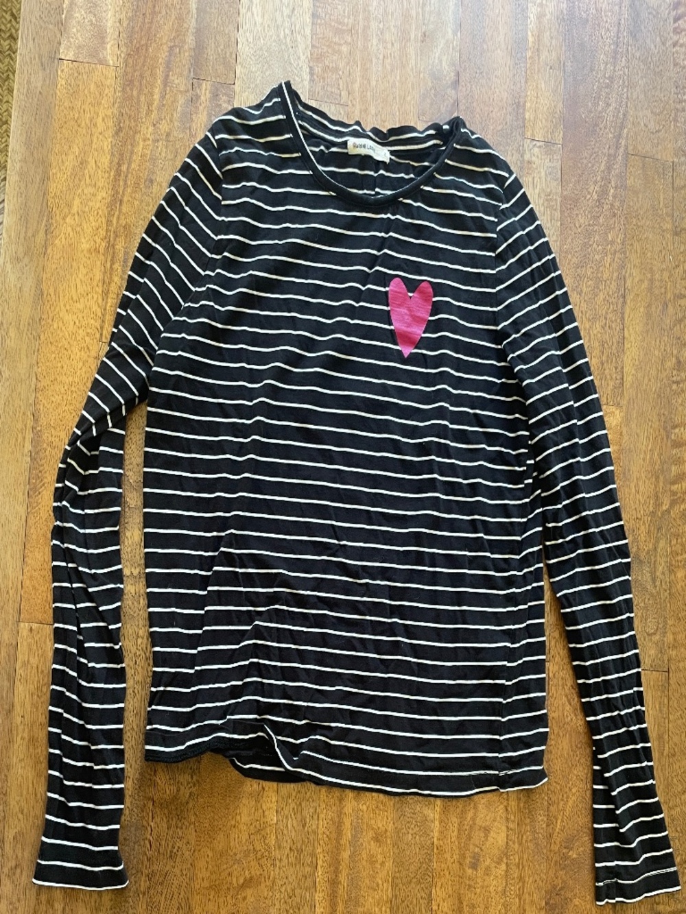Marine Layer Striped Top with cute heart